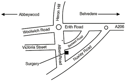 map of the practice area