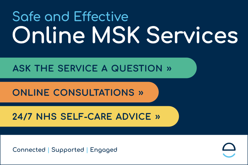 Safe and effective online MSK services. 